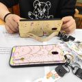 Waterproof Durable Phone Case For Nokia C1 Plus Lanyard protective Fashion Design Phone Holder Back Cover ring Cartoon. 