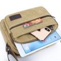 Five-Layer Men's Shoulder Bag Canvas Messenger Bag Business Universal Wallet Small Backpack Men and Women New 2024 Thickened. 