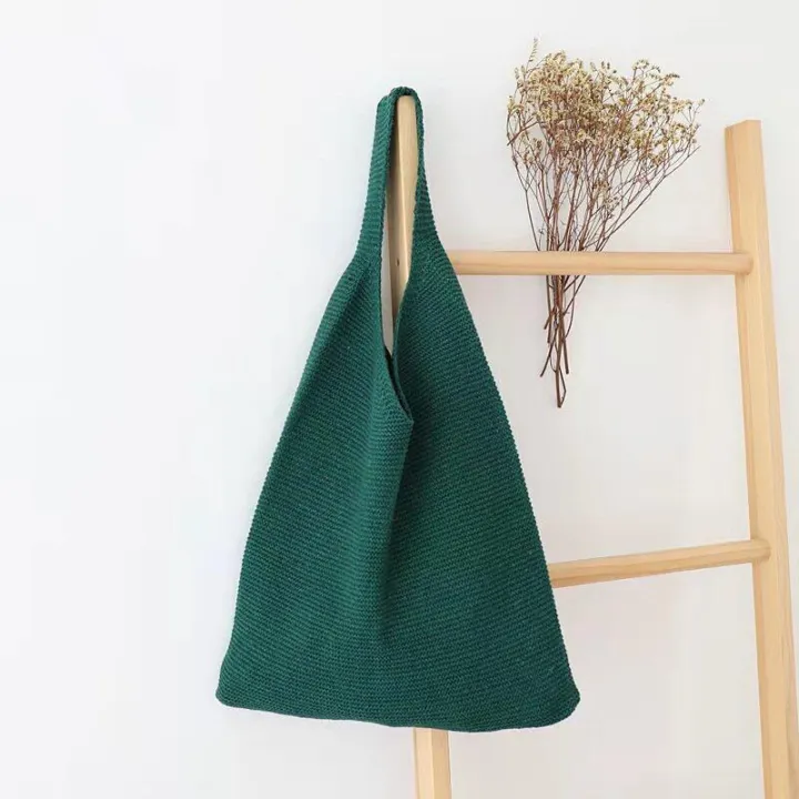 【ALLGOOD】Women Casual Hollow Woven Shoulder Bag Knitted Handbags Shopping Bag Large Capacity Summer Beach Bag Purse Sling Bag for Women