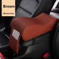 【D】 Car Foam Armrest Cushion Center Console Armrest Pillow Phone Holder Storage Bag, Car Armrest Box Mat Pad. 