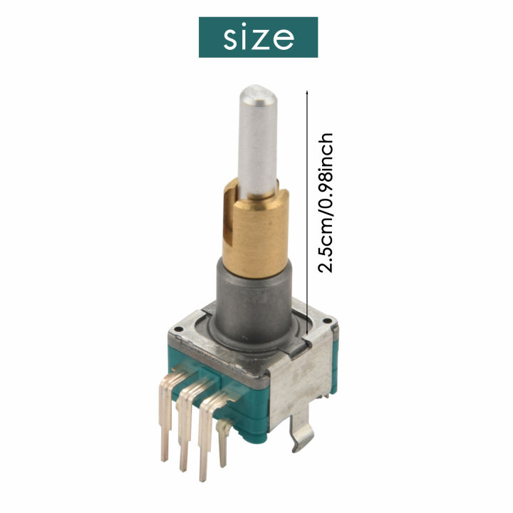 EC11EBB24C03 Dual-Encoder Mit Schalter – 2 Stück, 30 Rastungen, 15 Impulse – Grün-silber Für Smart-Geräte