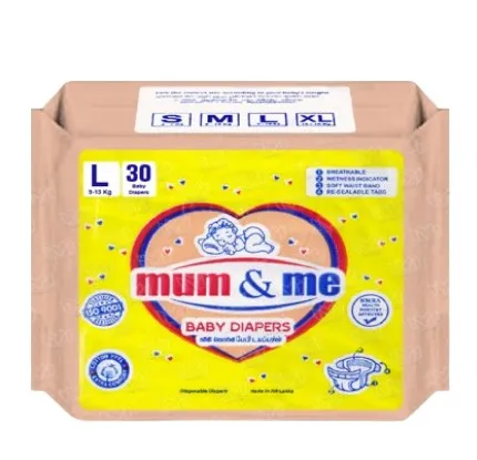 Mum and Me Baby Diaper Large 30 (L Baby Pasting)