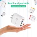 Portable 4 Ports Smart USB Charger Universal 3A Fast Charging Travel Phone Charger US EU Plug Adapter 6 Colors Dropshipping NEW'. 
