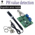 1Set Liquid PH 0-14 Value Detection Regulator Sensor Module Monitoring Control Meter Tester + BNC PH Electrode Probe For Arduino. 