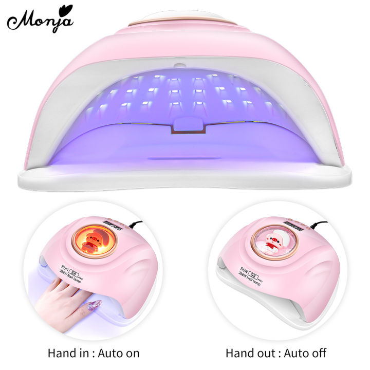 Monja%20268W%20Nail%20Art%20Pink%20Dryer%20UV%20LED%20Lamp%2057Pcs%20LEDs%20Gel%20Polish%20Fast%20Curing%20Nail%20Smart%20Auto%20Sensor%20Timer%20Nail%20Manicure%20Machine%20-%20Image%205