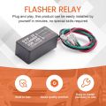 12V Universal 3-Wire Flash Controller W/Turn Signal Switch LED Light Flasher Blinker Relay for Boat Trucks Car ATV UTV. 