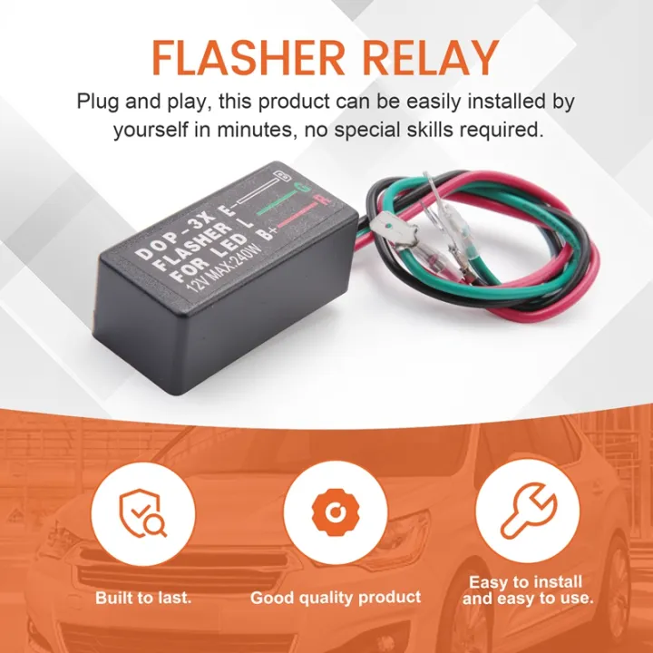 12V%20Universal%203-Wire%20Flash%20Controller%20W/Turn%20Signal%20Switch%20LED%20Light%20Flasher%20Blinker%20Relay%20for%20Boat%20Trucks%20Car%20ATV%20UTV%20-%20Image%205