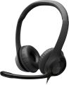 Logitech H390 Wired Headset for PC/Laptop, Stereo Headphones with Noise Cancelling Microphone, USB-A, in-Line Controls for Video Meetings, Music, Gaming. 