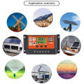 EsoGoal 30A Solar Charge Controller Solar Panel Controller 12V/24V Adjustable L-CD Display S-olar Panel B-attery Regulator With U-SB P-ort A-uto P-WM C-ontrollers I-ntelligent S-ystem C-harging C-ontroller For Home. 