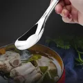 410/316 Stainless Steel Yuanbao Spoon Deepened Soup Spoon Children Spoon Cute Baby Rice Spoons Home Kitchen Tableware S/L Size. 