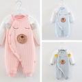 Kidlove Baby Jumpsuit Newborn Winter Warm Thickened Long Sleeves Romper For 0-2 Years Old Boys Girls. 