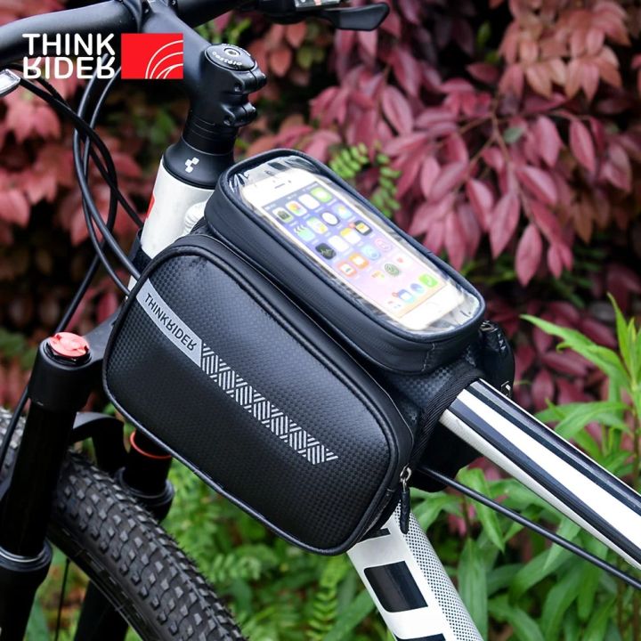 ThinkRider Bicycle Bag Rainproof Touch Screen Phone Top Tube Bag MTB Road Bike Frame Front Saddle Bag Pannier Bike Accessories