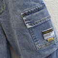 Children's Jeans Spring and Autumn Blue Denim Long Pants Kids Boys Cargo Jeans Toddler Baby Boy Trousers Casual 2-6y. 