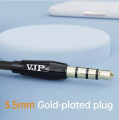 VJP V10 Stylish Music Earphones 10D Stereo Heavy Bass Hands Free Wired Headphone Earphone with Microphone headset. 