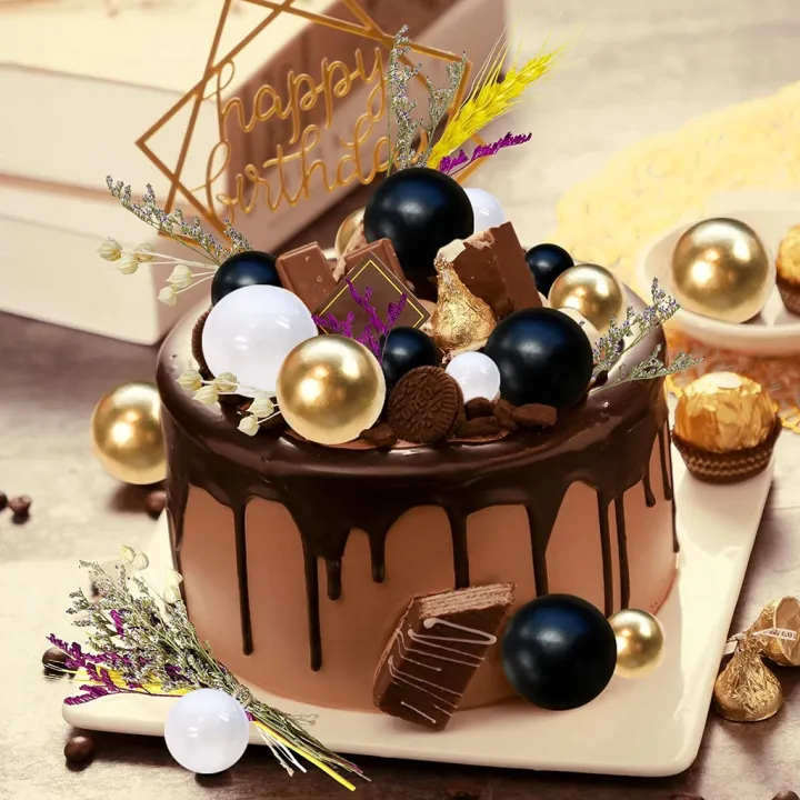25pcs%20Black%20Gold%20Bubbles%20Balls%20Cake%20Topper%20Foam%20Balls%20Cake%20Topper%20Wedding%20Birthday%20Party%20Baby%20Shower%20Cake%20dessert%20Decoration%20-%20Image%206