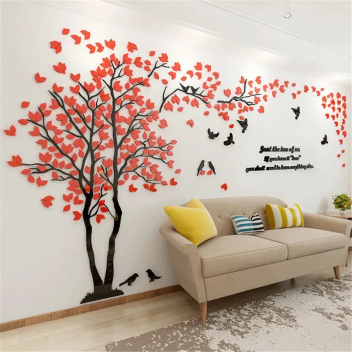 Tree%20Acrylic%20mirror%20wall%20stickers%20For%20living%20room%20%203d%20Wall%20sticker%20-%20Image%205