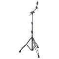 Cymbal Boom Stand Heavy black - Lightweight, Double -Braced Sturdy and Heavy Weight Boom Stand Drum and percussion Boom With Adjustable Height Mars series Ribbed cymbal arm Tooth-segment tilting mechanism Twice extendable boom cymbal stand. 