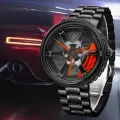 【Miga Plaza】Watches Men Wristwatch Clock Men's Wheel Rim Hub Watch Custom Design Sport Car Creative Men Wrist Watch. 