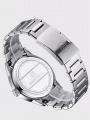 Naviforce watch men's luxury brand simple stainless steel strap luminous youth waterproof quartz watch. 