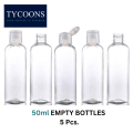 05 Pcs / 50 ml / Plastic Empty Bottle / Plastic Bottles / Plastic Dropper Bottles. 