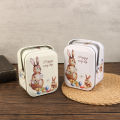 1Pc Vintage Small Storage Tin Metal Candy Box Gift Box Cookie Gift Box Storage Dounp. 