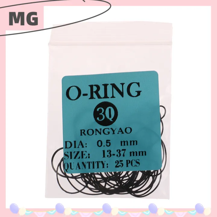 【ZIME】Magical house [2023 new HOT FASHION] 1Pack 0.5 0.6 0.7 0.8MM Watch O-Ring Waterproof Rubber Watch Back Cover Gaskets Watch Repair for Watchmaker Tools Accessories