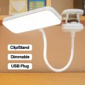 Book Light USB Lamp Clip Reading Light Led Eye Protection Desk Lamp Books Rechargeable Lamp 180° Adjust Bookmark Night Light 1Pcs. 