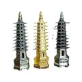 Feng Shui 9-Levels Wenchang Tower Metal Handicraft 3D Pagoda Statue Chinese Home Decoration Ornament. 