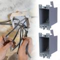587E Sturdy Plastic Remodels Junction Box for Drywall Applications In Gray Color. 