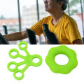 Finger Exerciser Set, Multipurpose Finger Stretcher Hand Grip Strengthener Green Improve Stiffness Relieve Pressure Silicone for Strength Training. 
