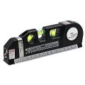 Laser Level Multipurpose Line Laser Leveler Tool Cross Line Lasers With 8FT 2.5M Standard Measure Tape And Metric Rulers. 