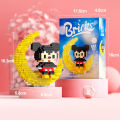 Disneys Building Block DIY Cartoon Minifingers Stitchs Hello Kittys On The Moon Nano 3D Diamond Assembled Small Particles. 