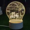 3D Illusion LED Night Lights, Lamp Gifts, 3D LED Visual Night Lights. 