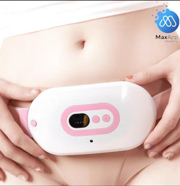 (Ready Stock) Warm Palace Belt Electric Heating Uterus Acupoints Vibrating Massage Relieve Menstrual Pain Massage the Waist Abdomen 缓解女性生理期不适 震动按摩 热敷暖宫