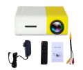 Projector YG300 Pro Mini Projector WIFI Projector 3000 Lumens Home Theater Projector Full HD 1080P Support 60 Inch Display Compatible with Smartphone Tablet TV Stick Game Player USB TF Cards. 
