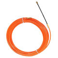 4Mm 15 Meter Orange Guide Device Nylon Electric Cable Push Pullers Duct Snake Rodder Fish Tape Wire. 