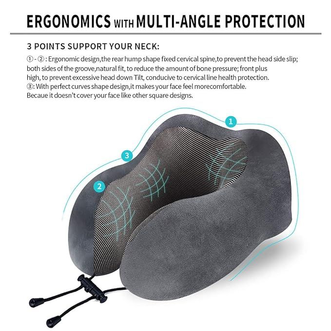 Neck%20Pillow100%25%20Pure%20Memory%20Foam/Travel%20Pillow%20-%20Image%203