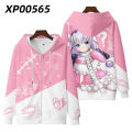 3D print Anime Miss Kobayashi's Dragon Maid Cosplay Costume Kanna Kamui Tohru Quetzalcoatl Unisex 3D Hoodie Zipper Hooded Jacket. 