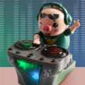 DJ Rock Pig Children Toys Rock Pig Children'S Electric Toys Light Music Fun Electronic Doll Pig Waddles Dances Musical Toys. 
