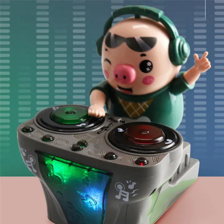 DJ%20Rock%20Pig%20Children%20Toys%20Rock%20Pig%20Children'S%20Electric%20Toys%20Light%20Music%20Fun%20Electronic%20Doll%20Pig%20Waddles%20Dances%20Musical%20Toys%20-%20Image%202