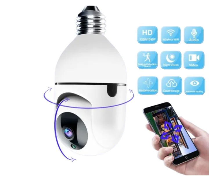 CCTV%20Security%20Camera%20outdoor%205G%20Light%20Bulb%20Home%20Security%20Camera,%20Wireless%20Video%20Surveillance%20Lightbulb%20Cameras,%20PTZ%20WiFi%20Panorama%20Camera%20with%20E27%20Lamp%20Base,%20Full%20Color%20Night%20Vision%20&%20Two%20Way%20Audio,%20720p%20-%20Image%204