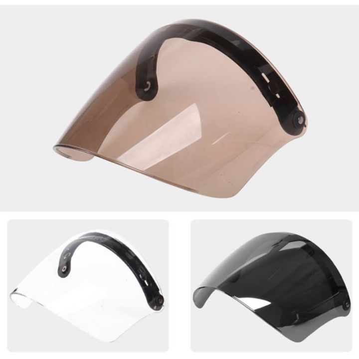 Motorcycle%20Helmet%20Visor%20Shield%203-Snap%20Design%20Open%20Face%20Helmet%20Visor%20For%20Motorcycle%20Enthusiasts%20-%20Image%203