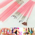 Professional Nail Art Brush Collection Of 10. 