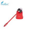 PLASTIC TOILET BRUSH WITH HOLDER - FEATHER BRAND. 