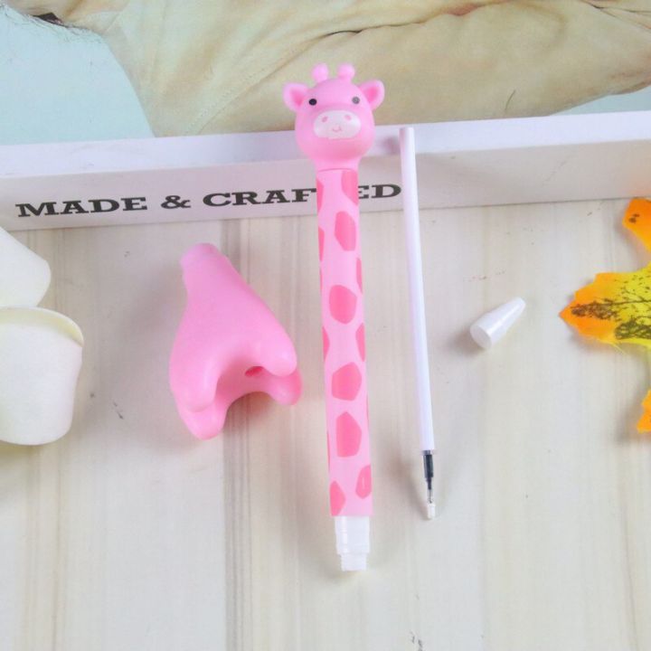 %E3%80%90HOT%E3%80%91%201Pc%200.5Mm%20Black%20Refill%20Signature%20Pens%20Creative%20Cartoon%20Cute%20Giraffe%20Standable%20Gel%20Pen%20School%20Office%20Supplies%20For%20Children's%20Gift%20-%20Image%203