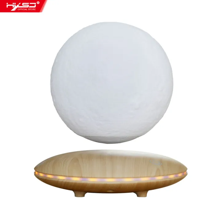 HXSJ Levitating Moon Lamp Floating Spinning Led 3D Moon Light 3 Colors Transformation Touchswitch Diameter 14Cm / 5.5Inch For Home Office Decoration Furnishing Articles Gift For Friends Students 100-240V