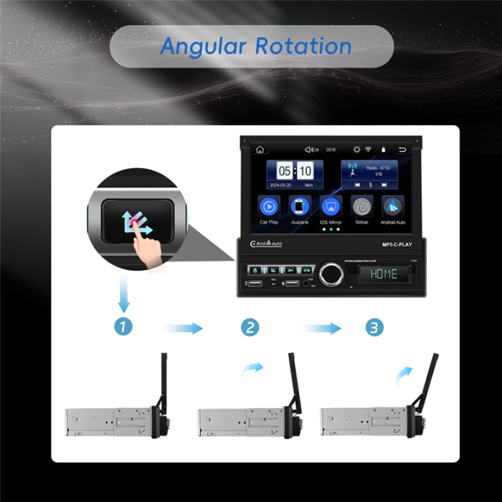 Single%20Din%20Car%20Stereo%20with%20Carplay%20Android%20Auto%207%20Inch%20Flip%20Out%20Touchscreen%20Car%20Radio%20with%20Bluetooth%20FM%20Mirror%20Link%20-%20Image%205