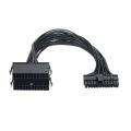 Power supply splitter, Dual PSU Cable Adapter 24, 20+4 Pin ATX Motherboard Extension for Mining 12 Inch (30CM). 