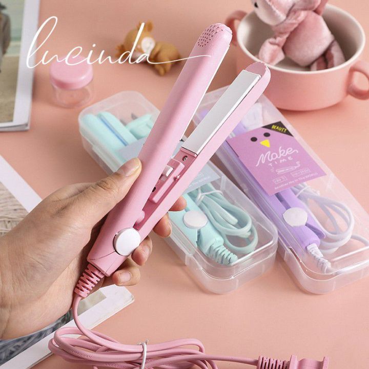 Compact Hair Straightener Professional Hair Tool Smoothing Corrugated Travel Straightening Irons Flat Irons For Hair SMT