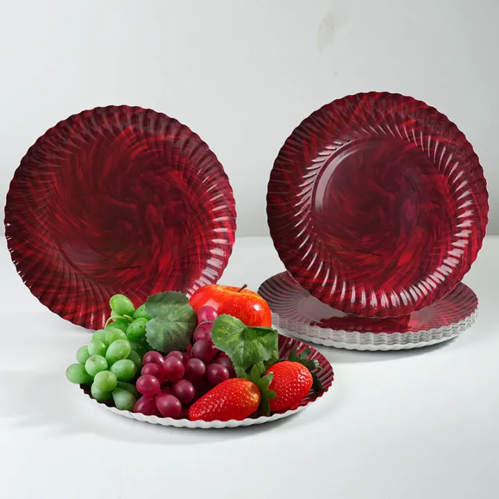 Retro%20Advanced%20Plate%20Tableware%20Paper%20Plates%20Cups%20Red%20Paper%20Dinnerware%20for%20Birthday%20Wedding%20Baby%20Shower%20Party%20Picnic%20-%20Image%202